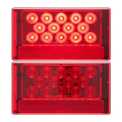 LED Combination Tail Light Driver Side w/ 5-LED License Light 23 Diodes