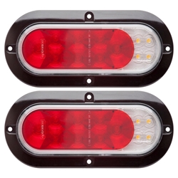 Fusion ™  16-LED 6” Surface Mount Stop/Turn/Tail/Back-Up Light Pair