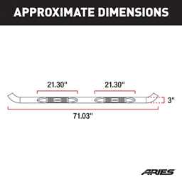Aries 3-Inch Black Side Step Bars For Ford F-150 – Tough Style & Easy Entry