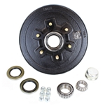 TruRyde® 6-5.5" Bolt Circle Trailer Hub/Drum with Parts for a 5,200 lbs. Trailer Axle -13HLB3E-IPS