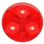 Red 2” Round Sealed LED Marker/Clearance Light