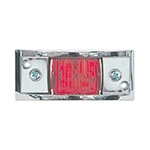 Red Chrome Plated LED Marker/Clearance Light - MCL-81RB