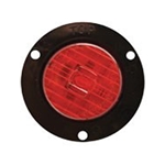Red 2" Round Flange Mount LED Marker/Clearance Light
