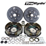 5-5.5" Bolt Circle 3,500 lbs. TruRyde® Trailer Axle Self-Adjusting Electric Brake Kit