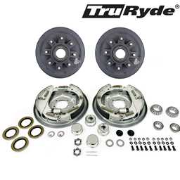 8-6.5" Bolt Circle 9/16" Stud  TruRyde® 7k Trailer Axle Hydraulic Brake Kit