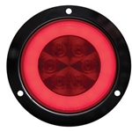 4" Round GloLightTM Stop/Turn/Tail Light with Flange Mount