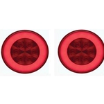 4" Round GloLightTM Stop/Turn/Tail Light RED Pair