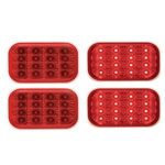 Miro-Flex Rectangular LED Stop/Turn/Tail Light (Red) Pair