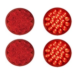 4” Round Sealed LED Stop/Turn/Tail Light (21 diodes) Pair