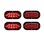 6” Flange Mount Oval Sealed LED Stop/Turn/Tail Light  Pair