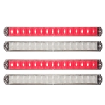 Thinline Clear LED Stop/Turn/Tail Lights Red Pair