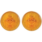 Amber 2.5” Round PC-Rated LED Marker/Clearance Light Pair
