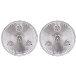 Clear lens Red 2.5” Round Sealed LED Marker/Clearance Light Pair
