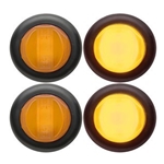 Amber GloLight™ Uni-Lite™ 3/4” Sealed LED Marker/Clearance Light Pair