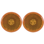 2.5” Round Sealed Amber LED Marker/Clearance Lights with Reflex Pair