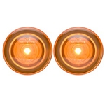 3/4" Sealed Amber LED Marker/Clearance Light with Theft-Deterrent Design Pair
