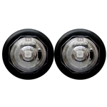 Clear Lens Uni-Lite™ 3/4” Amber LED Non-Directional Marker/Clearance Light Pair