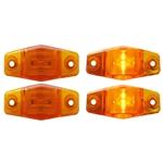 Mini Sealed Amber LED Horizontal-Vertical Marker/Clearance Light Pair