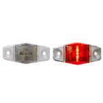 Clear Lens Mini Sealed Red LED Horizontal-Vertical Marker/Clearance Light