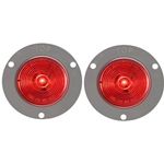 FLEET Count™ 2" Flange Mount Red LED Marker/Clearance Light Pair