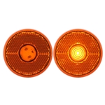 Amber LED 2.5" Round Marker/Clearance Light with Reflex