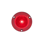 2.5" Round Red Marker/Clearance Light With Locking Clip