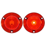 2" Red Round Marker/Clearance Light With Locking Clip