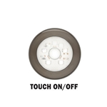 Touch Switch Utility Light w/Brushed Nickel Trim Ring