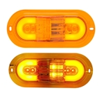 GloLight 6" Oval Sealed LED E Rated Mid-Ship Turn Signal and Intermediate Marker Light