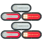 FUSION ™  GloLight ®  25-LED 6” Surface  Mount Stop/Turn/Tail/Back-Up Light Pair