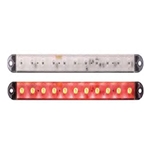 Thinline Sealed Clear LED Stop/Turn/Tail Light .180 male bullets
