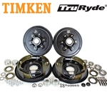 6-5.5" Bolt Circle 5,200 lbs. TruRyde® Trailer Axle Hydraulic Brake Kit With Timken Bearings