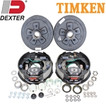 Dexter 5-4.5" Bolt Circle 3,500 lbs. Trailer Axle Electric Brake Kit With Timken Bearings