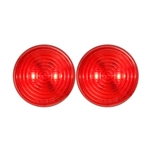 2.5" Red Marker/Clearance Light w/Weathertight Connection Pair