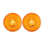 2" Amber Marker/Clearance Light w/Weathertight Connection Pair