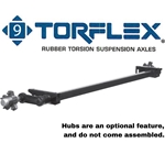 2,000 lb. #9 Dexter® Torflex® Rubber Torsion Suspension Trailer Axle Beam