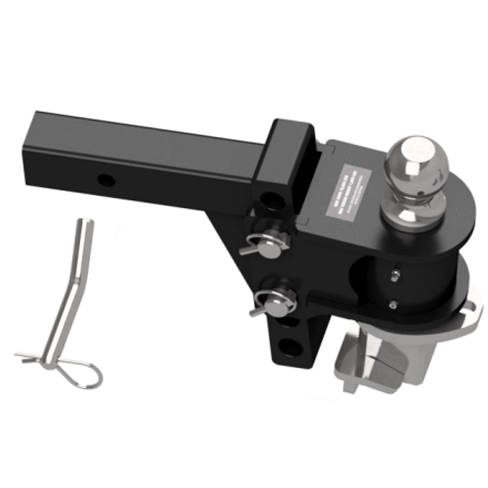 Chrome Weight Distribution Hitch w/ Sway Control For 4 Drop/Rise 2-5