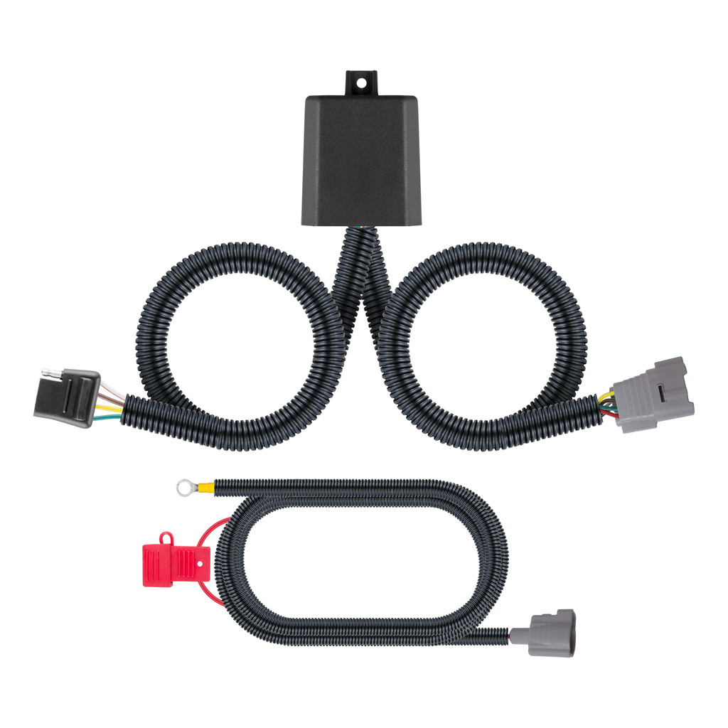 CURT Curt Custom Wiring Connector, 4-Way Flat Output, Select