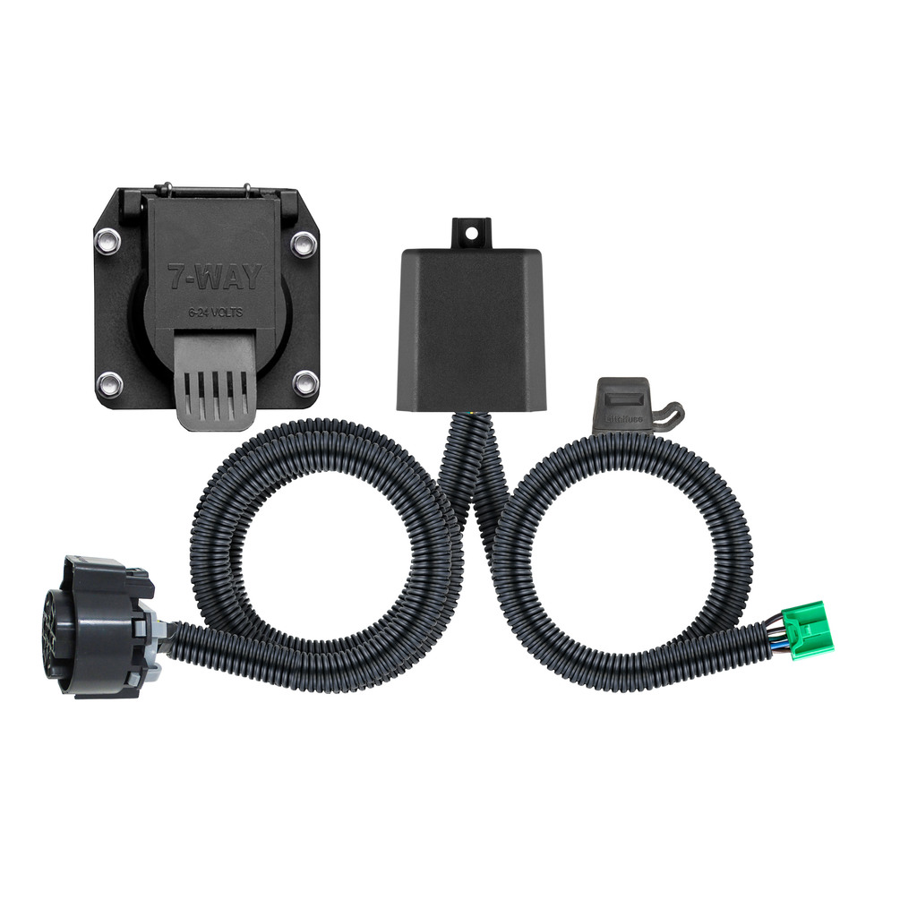 CURT Curt Custom Wiring Harness, 7-Way RV Blade Output, Select