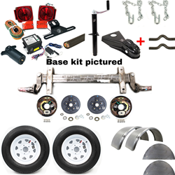 3,500 lb. Electric Brake Dexter® Torflex® Torsion Axle Trailer Kit with Fifteen-inch Wheels and Tires