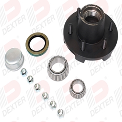 Dexter® Heavy Duty 6-5.5" Hub with Parts for 5,200 lbs. to 6,000 lbs. Trailer Axles - K08-213-9C