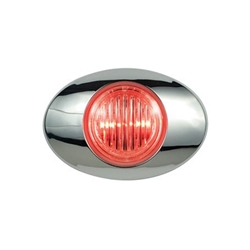 Clear Lens Millennium Series 3” Sealed LED Marker/Clearance Light Red - 00212278BK