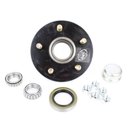 TruRyde® BT9 5-4.5" Trailer Hub with Parts including Timken® Bearings for a 2,000 lbs. Trailer Axle - BT1229E-TK