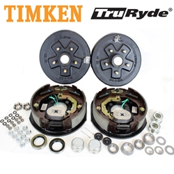 5-4.75" Bolt Circle 3,500 lbs. TruRyde® Trailer Axle Electric Brake Kit with Timken® Bearings - BK5475ELE-TK